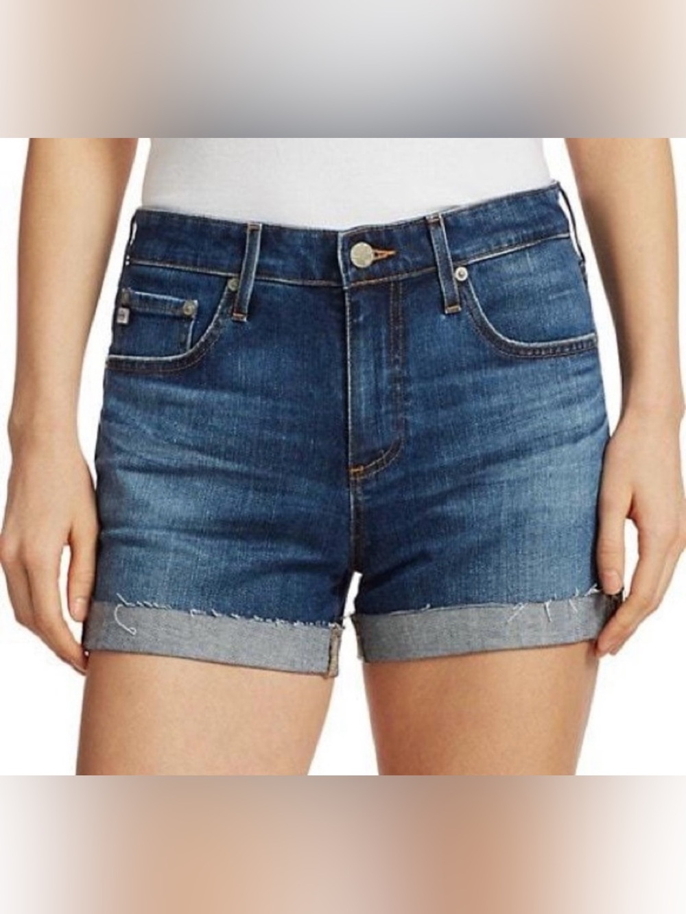 AG Adriano Goldschmied  Hailey Rollup‎ Ex-Boyfriend Denim shorts size 27R
